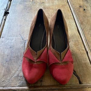 Pilcro Anthropologie Suede Heels